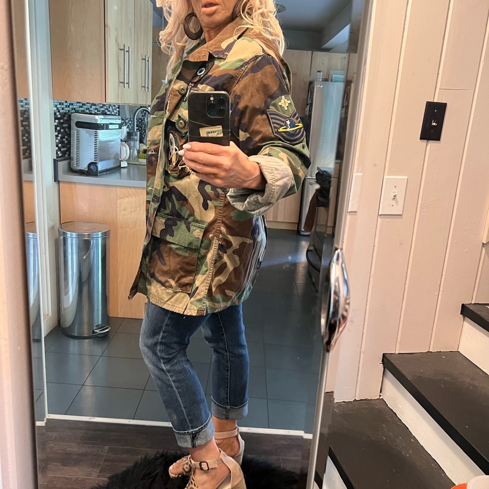 Airforce Diy Patch Camo Jacket. Space Jacket - image 3